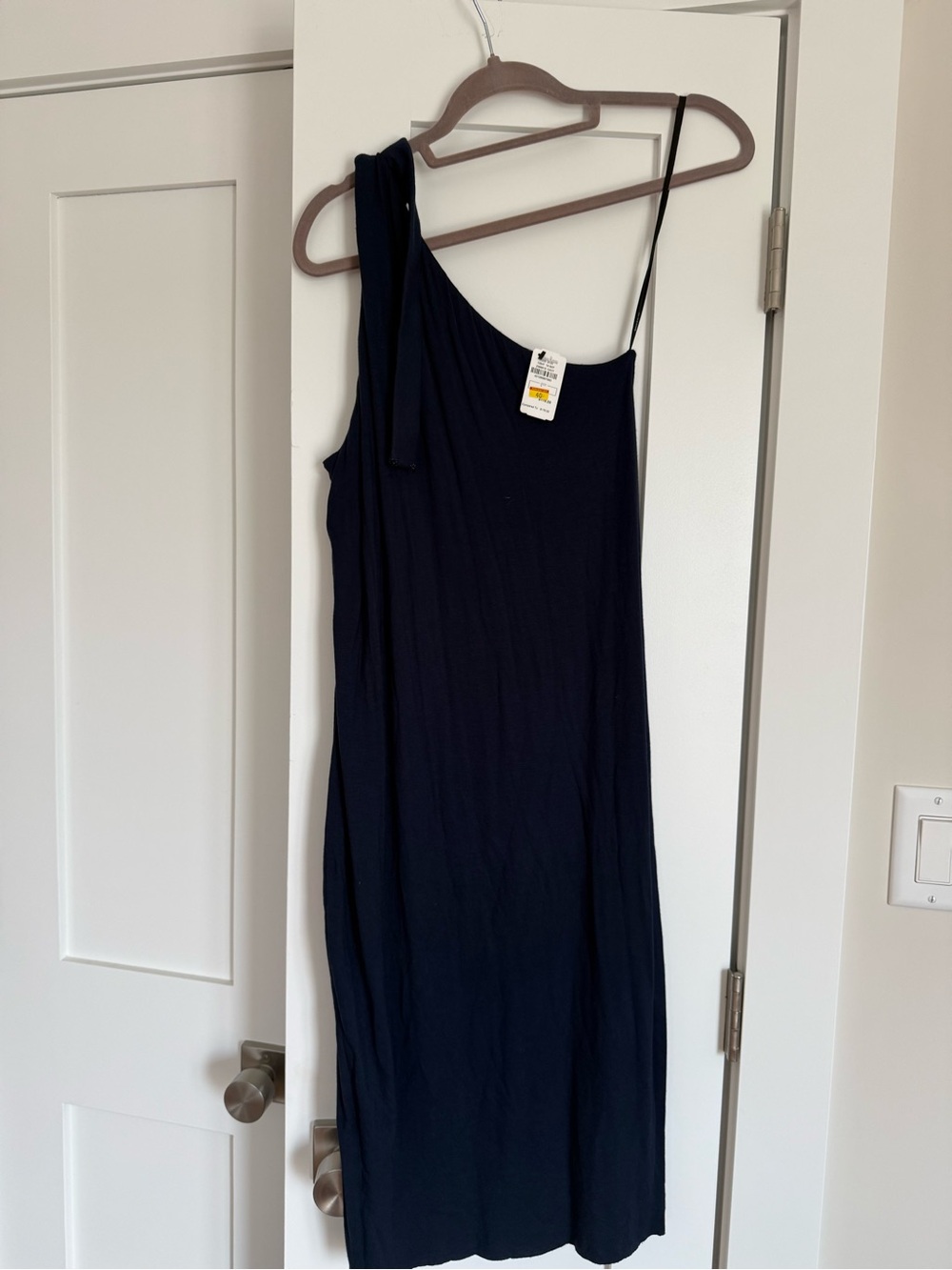 Bailey 44 Black One-Shoulder Asymmetrical Dress